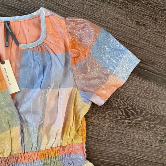 Anthropologie Somerset Mini Dress Metallic Edition New - Picture 3 of 7